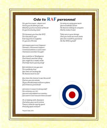 Ode to RAF Personnel