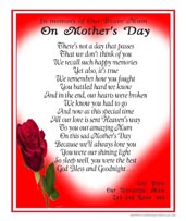 Mothers Day Memorials - Available in 2017 Mothers Day Memorials - Available in 2017